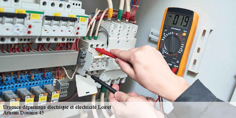 Urgence dépannage électrique et électricité 45 Loiret  Artisan Douaire 45