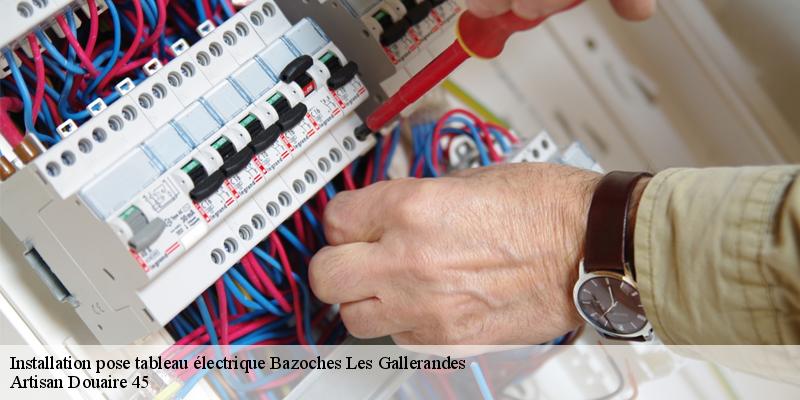 Installation pose tableau électrique  bazoches-les-gallerandes-45480 Artisan Douaire 45