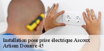 Installation pose prise électrique  ascoux-45300 Artisan Douaire 45