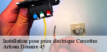 Installation pose prise électrique  cercottes-45520 Artisan Douaire 45