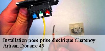 Installation pose prise électrique  chatenoy-45260 Artisan Douaire 45